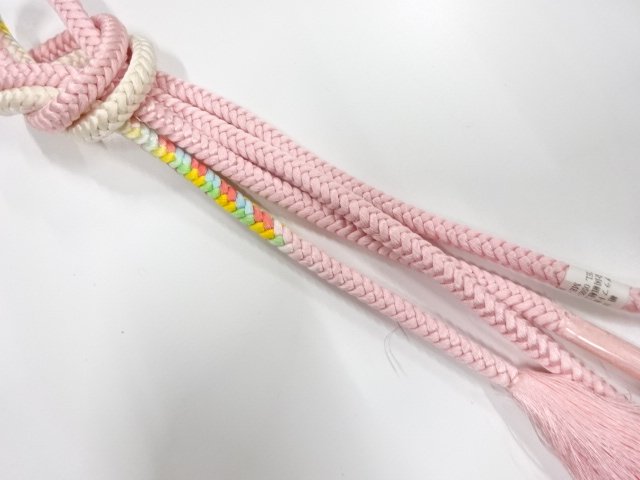 JAPANESE KIMONO / UNUSED HAND-TIED OBIJIME